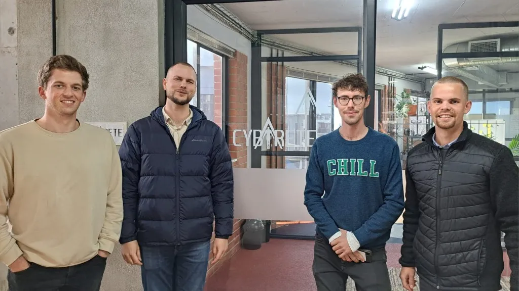Cybarete engineering team at the Stellenbosch office